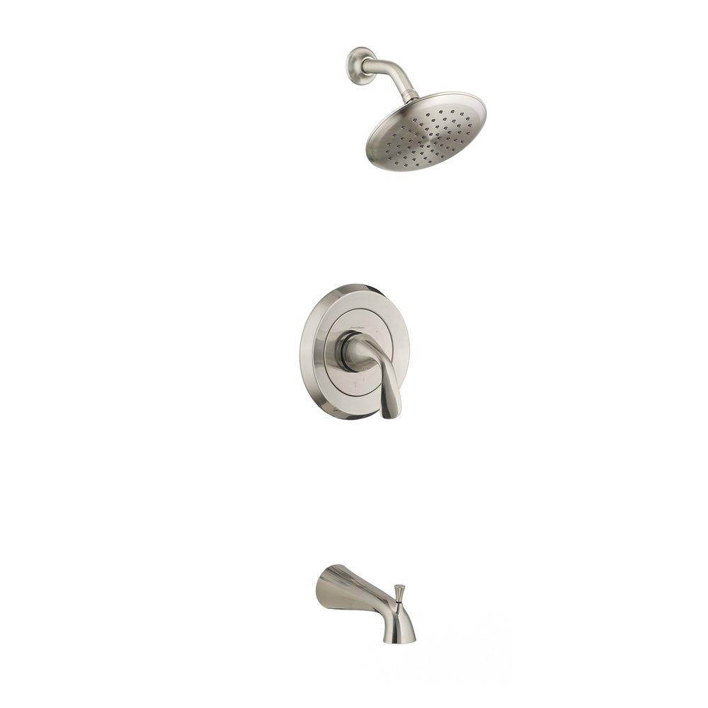 American Standard Brushed Nickel Single Handle Single Function Bathtub & Shower Faucet (Trim Only) 