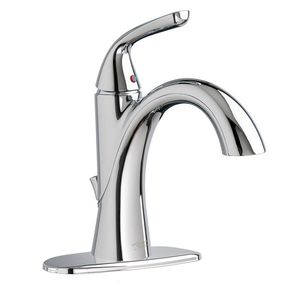 American Standard Polished Chrome Single Handle Monoblock Bathroom Sink Faucet 