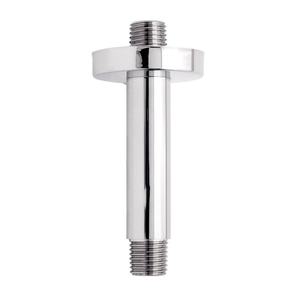 Signature Hardware Polished Chrome 4 in. Ceiling Mount Shower Arm with Flange 