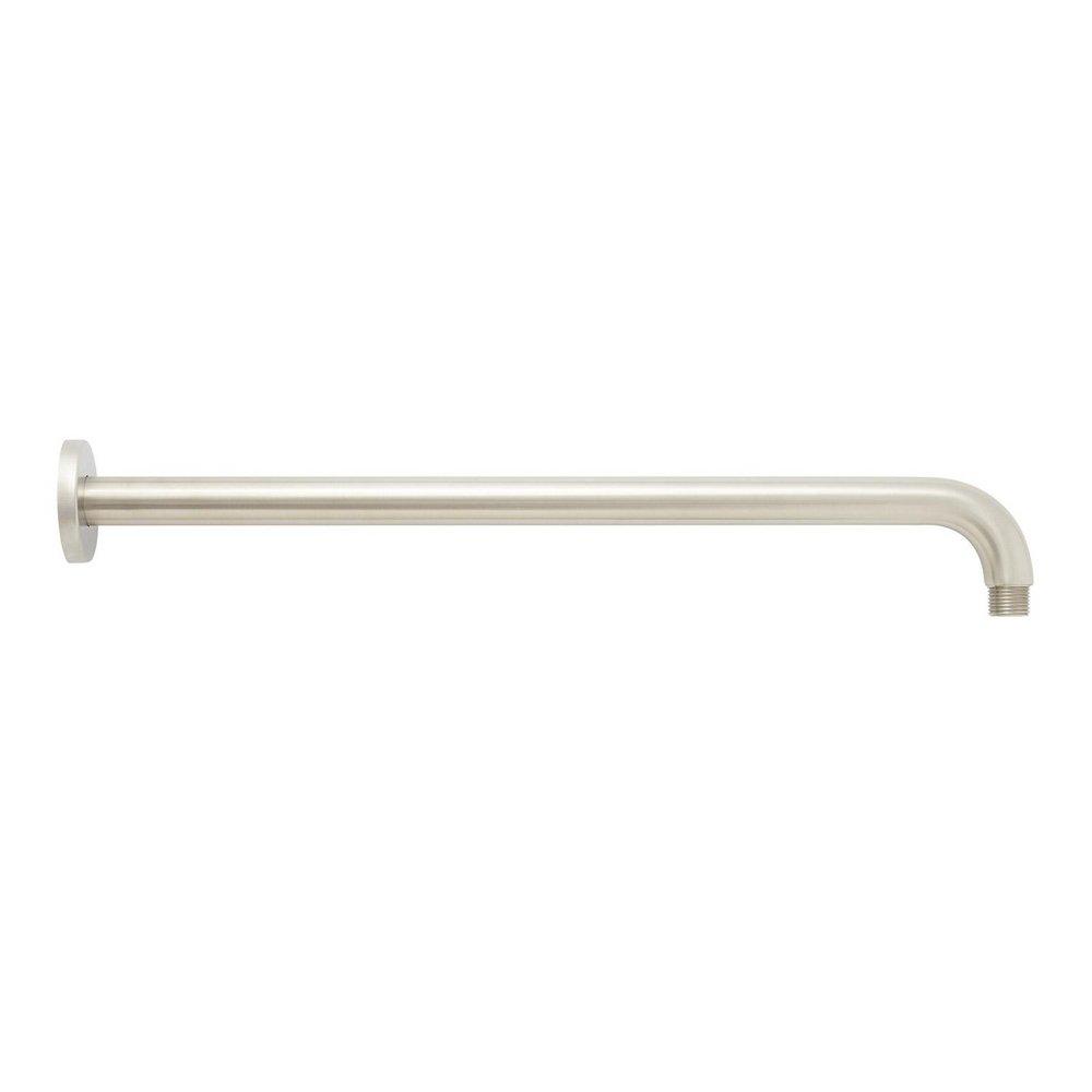 Signature Hardware Brushed Nickel 18 in. Wall Mount Shower Arm for Rainfall Shower with Flange 