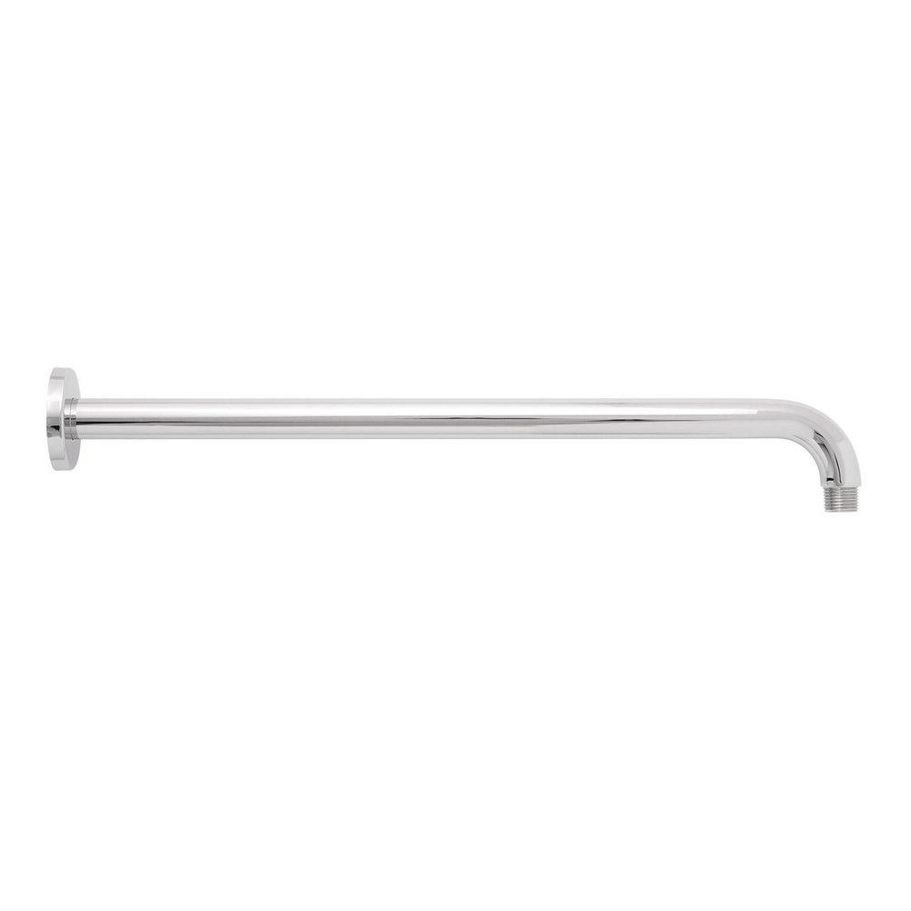 Signature Hardware Polished Chrome 18 in. Wall Mount Shower Arm for Rainfall Shower with Flange 
