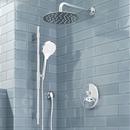 12 in. Wall Mount Shower Arm for Rainfall Shower with Flange in Polished Chrome