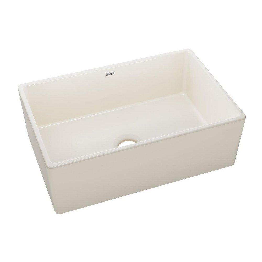 Elkay Biscuit 1-Bowl Apron Front Lavatory Sink 