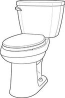 Gerber Plumbing Biscuit 1.28 gpf Elongated Floor Mount Two Piece Toilet Bowl 