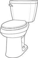 Gerber Plumbing Biscuit 1.28 gpf Elongated Floor Mount Two Piece Toilet Bowl 