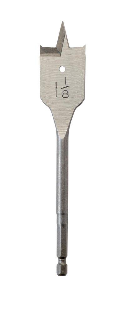 Milwaukee® Silver 1-1/8 in. Flat Wood Boring Bit 