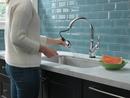Delta Faucet Chrome Single Handle Pull Down Touch Activated Kitchen Faucet 
