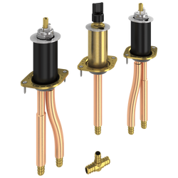 1/2 in. OD Copper Deck Mount Roman Tub Faucet Valve with PEX Crimp Connection