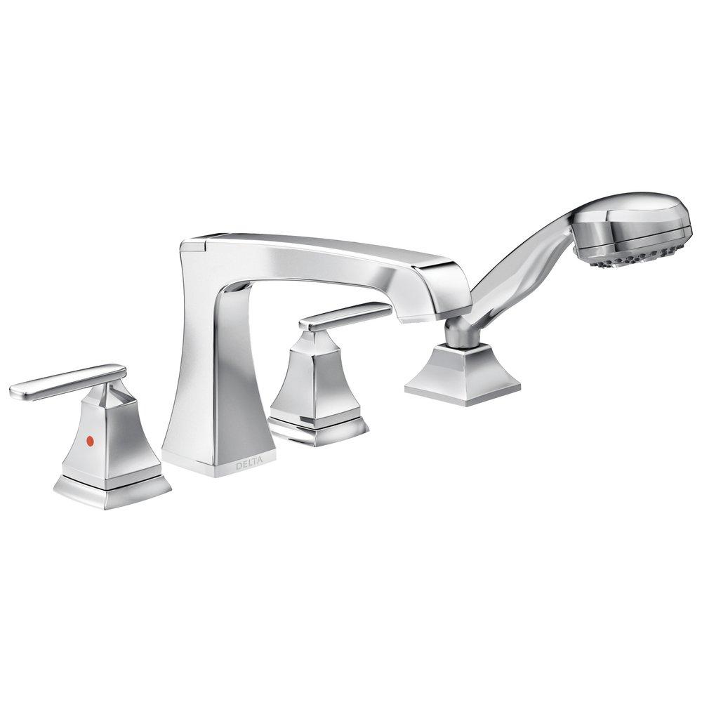 Delta Faucet Chrome Two Handle Roman Tub Faucet Trim Only 
