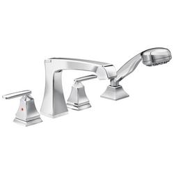 Two Handle Roman Tub Faucet with Hand Shower in Chrome (Trim Only)