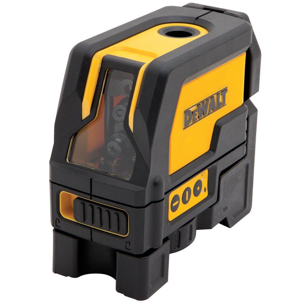 DEWALT Yellow/Black 1/4 in. Self Leveling Cross Line and Plumb Spot 