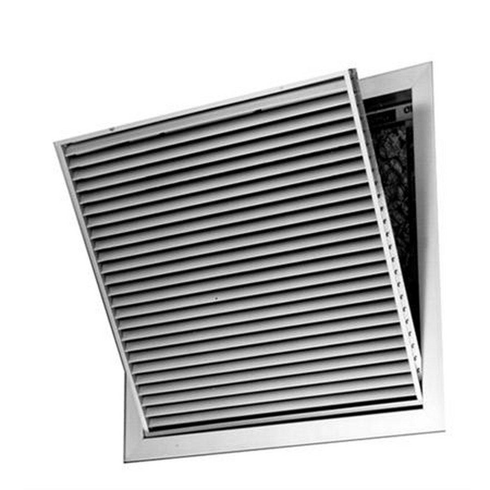 PROSELECT&reg; 25 in. Aluminum Filter Grille in White with Horizontal Blade 