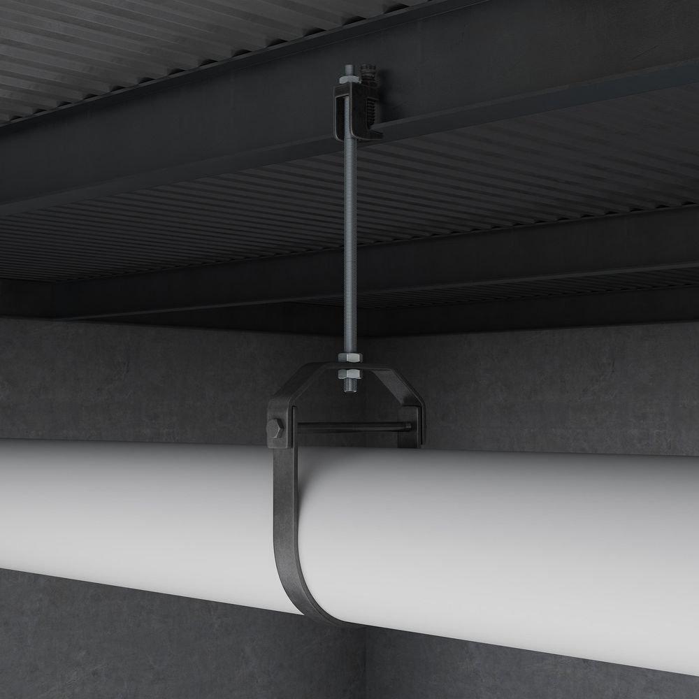 FNW&reg; Black Plain Clevis Hanger in Black 