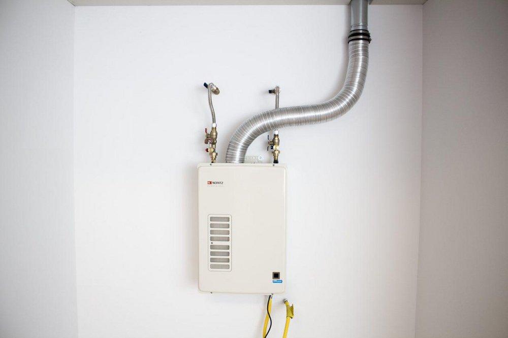 Noritz America Indoor Condensing Propane Gas Tankless Water Heater 