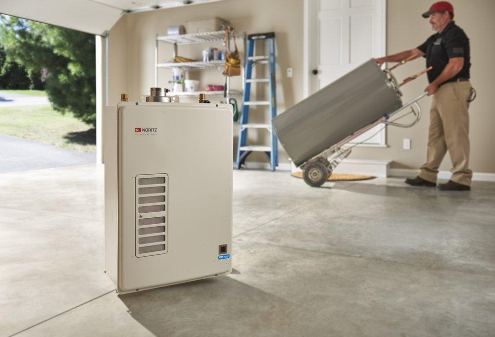 Noritz America 180 MBH Indoor/Outdoor Condensing Tankless Water Heater 