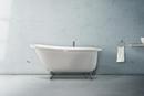 Hydro Systems White 65 x 36 in. Freestanding Oval Bathtub with Left Hand Drain and Sloped Deck 