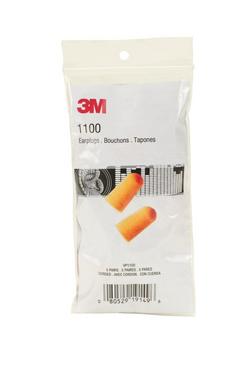 Cordless Plastic Disposable Ear Plugs (Pack of 5) in Orange