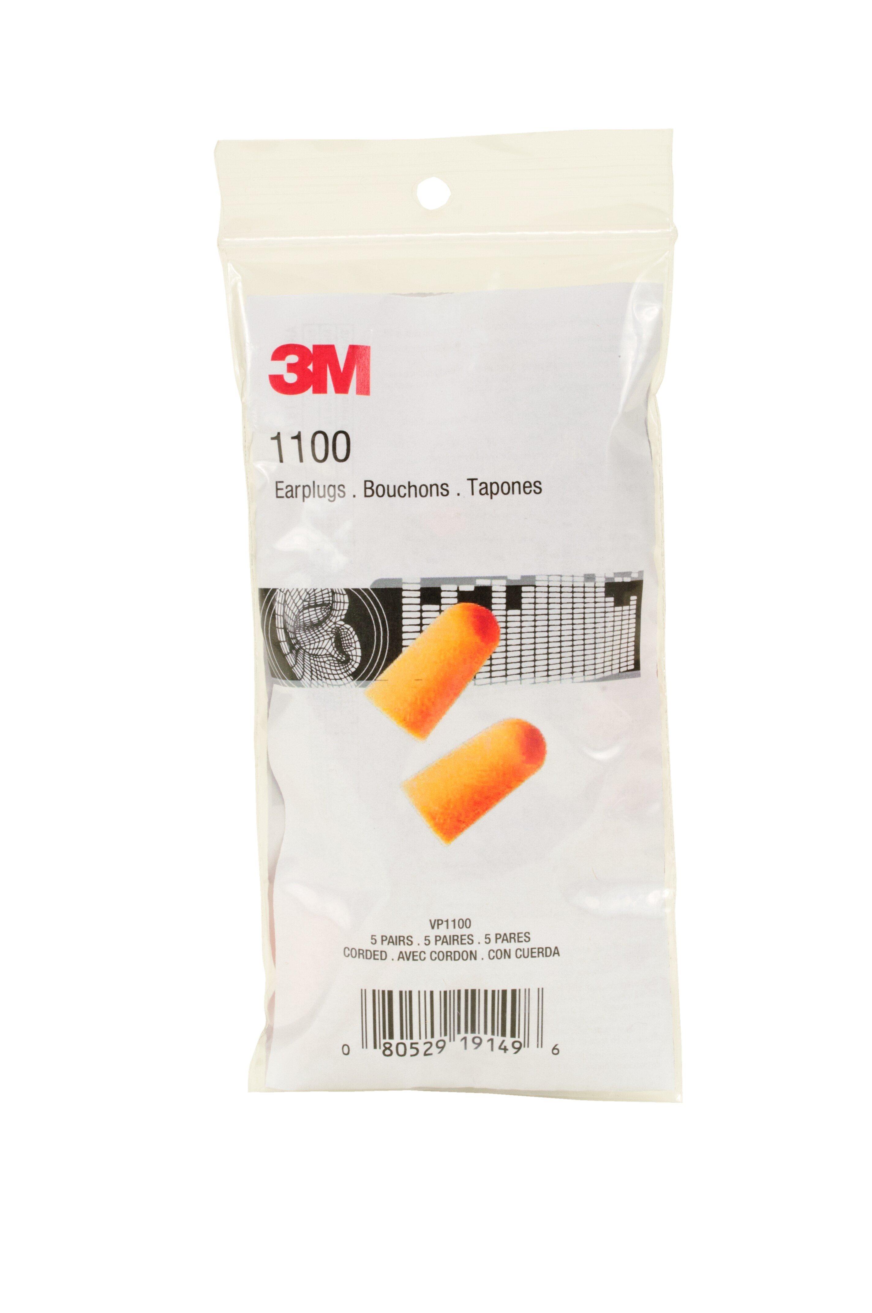 3M&trade; Orange Uncorded Foam Earplug with 29dB Noise Reduction Rating 