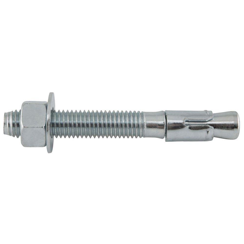 DEWALT Anchors & Fasteners Silver 5/8 in. Wedge Expansion Anchor Zinc Plated Carbon Steel 