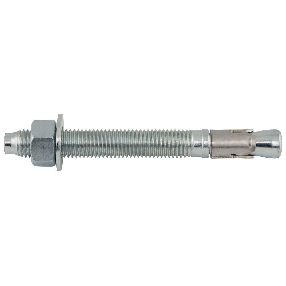 DEWALT Anchors & Fasteners Silver 3/4 in. Wedge Expansion Anchor Zinc Plated Carbon Steel 