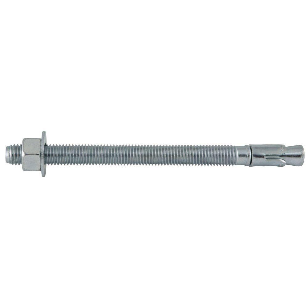 DEWALT Anchors & Fasteners Silver 5/8 in. Wedge Expansion Anchor Zinc Plated Carbon Steel 