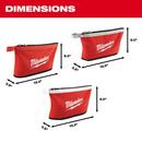 Milwaukee&reg; Red Zipper Pouch 