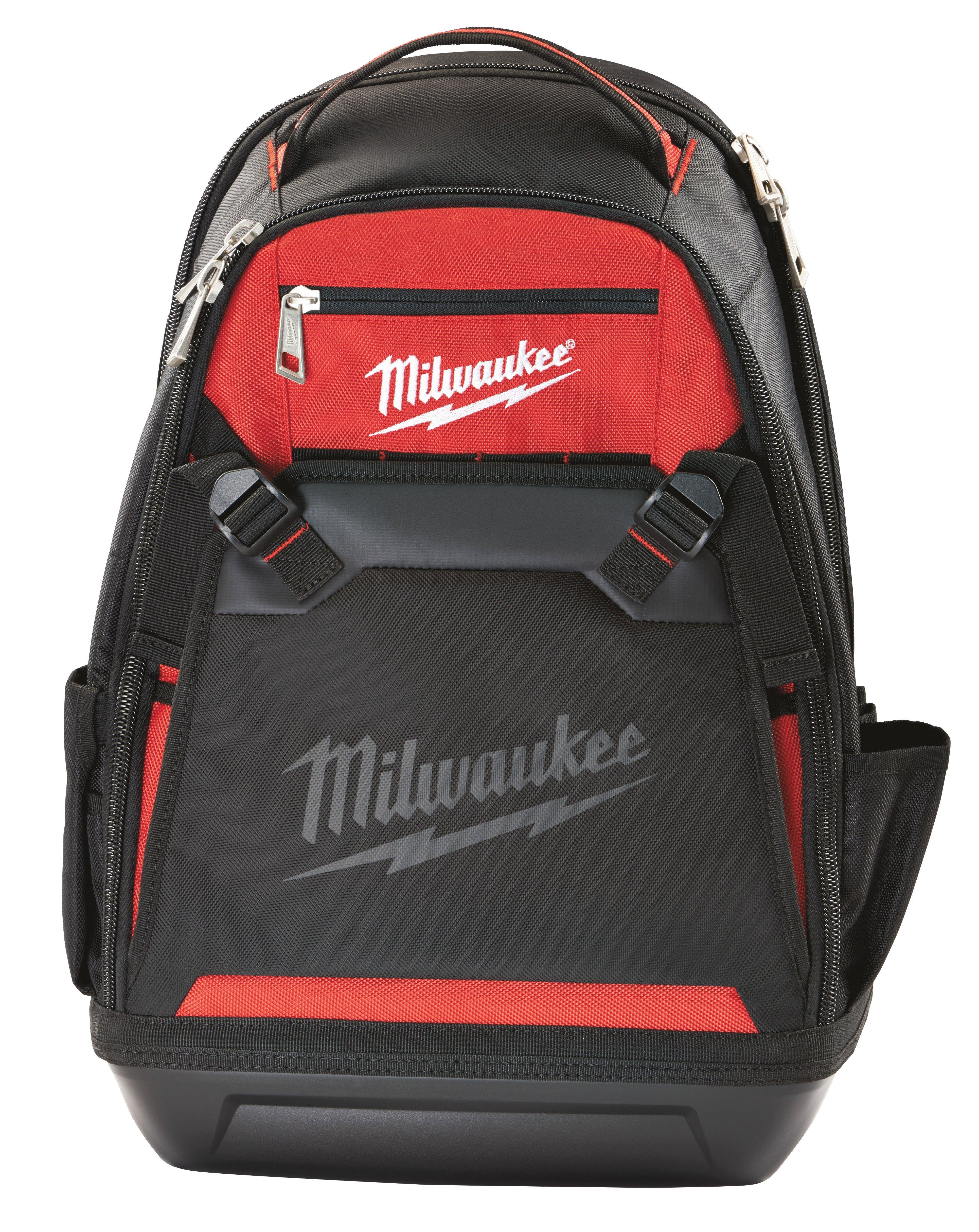Milwaukee&reg; Red 10 in. Ballistic Red/Black Tool Bag 