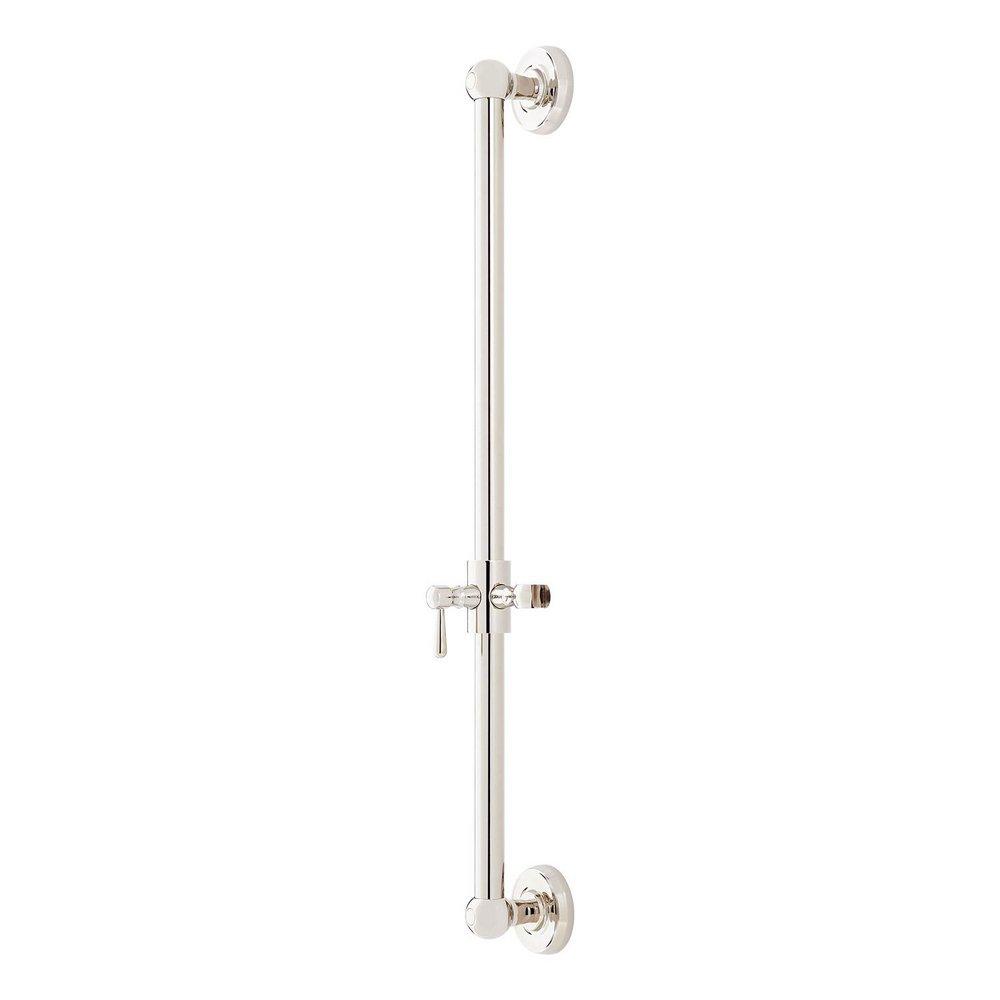 Signature Hardware Polished Nickel 30 in. Traditional Slide Bar 