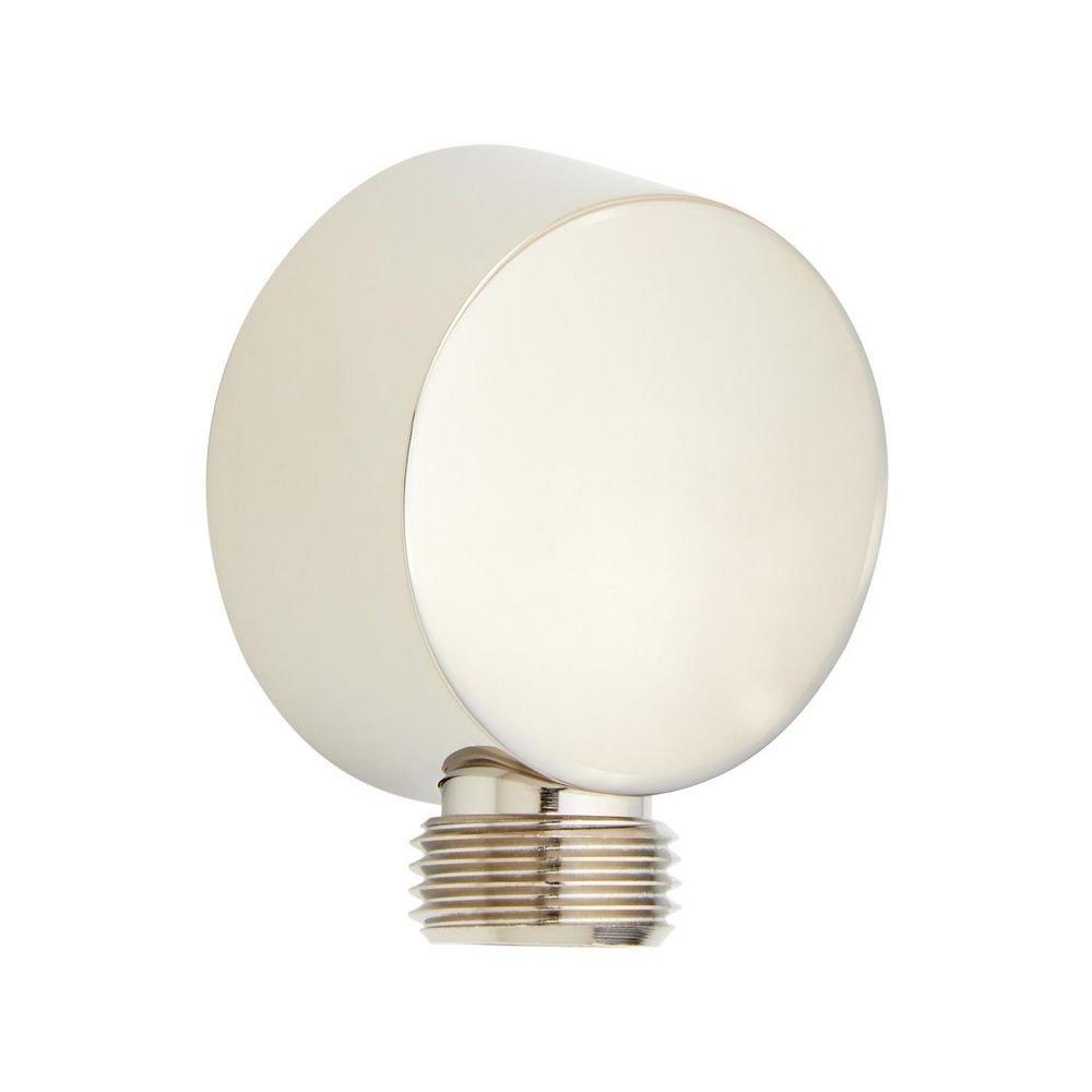 Signature Hardware Polished Nickel Wall Supply Elbow for Hand Shower 