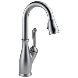 Single Handle Pull Down Bar Faucet in Arctic Stainless