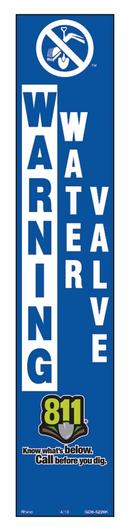 Repnet Warning Water Valve Decal 