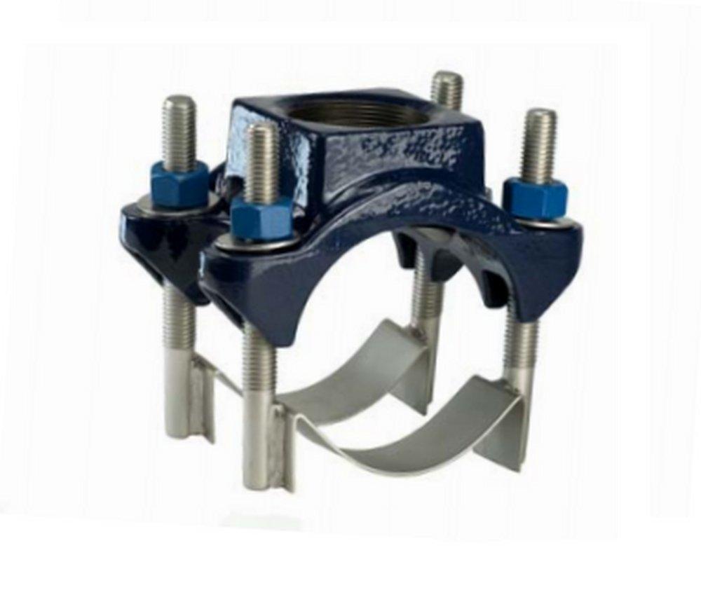 JCM Industries 4 in. IP Ductile Iron Double Strap Saddle 