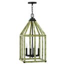 Fredrick Ramond Iron Rust 60W 4-Light Candelabra E-12 Base Pendant 