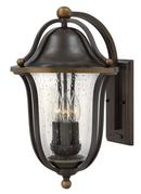 40W 3-Light Candelabra E-12 Base Outdoor Large Wall Sconce in Olde Bronze