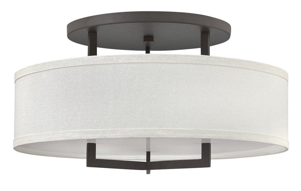 Hinkley Buckeye Bronze 48W 1-Light Integrated LED Semi-flush Mount Ceiling Fixture 