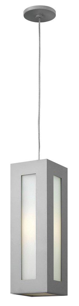 Hinkley Titanium 30W 1-Light Integrated LED Hanging Lantern 