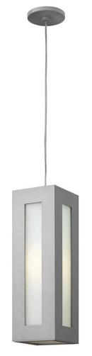 Hinkley Titanium 30W 1-Light Integrated LED Hanging Lantern 