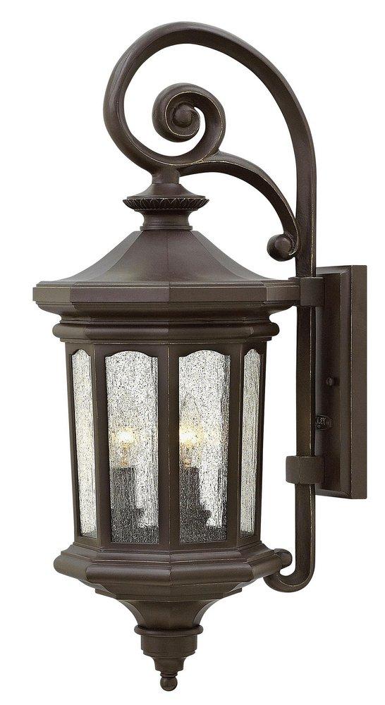 Hinkley Oil Rubbed Bronze 40W 3-Light Candelabra E-12 Base Outdoor Wall Mount Sconce 