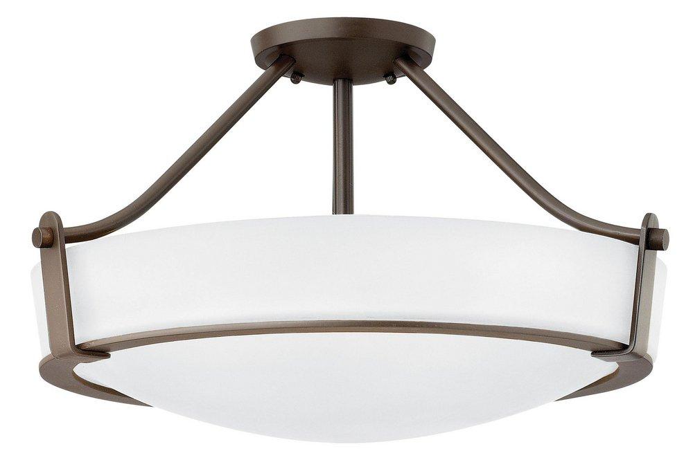 Hinkley Olde Bronze 12-3/10 in. 4-Light Semi-Flushmount Ceiling Light 