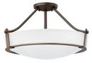 Hinkley Olde Bronze 12-3/10 in. 4-Light Semi-Flushmount Ceiling Light 