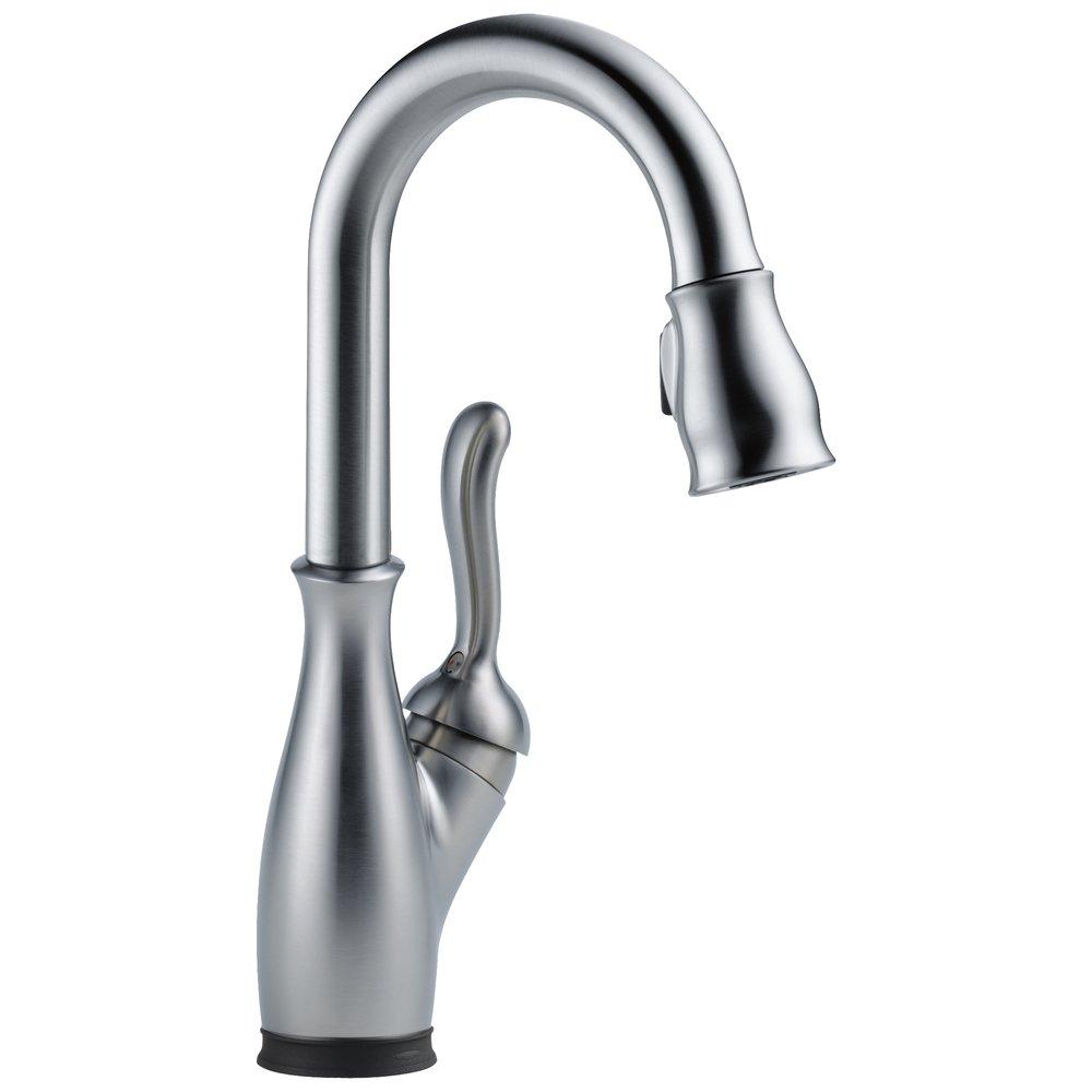 Delta Faucet Arctic Stainless Single Lever Handle Bar Faucet 
