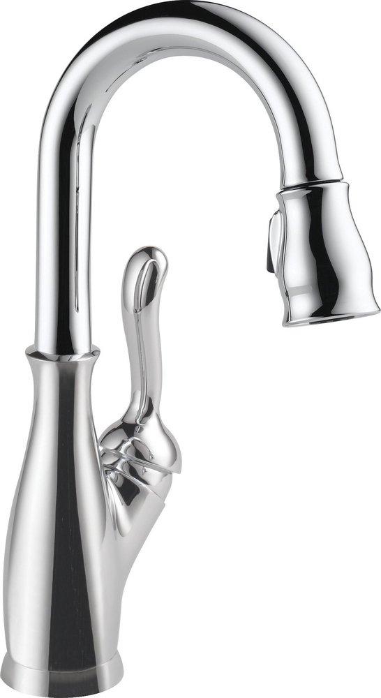 Delta Faucet Chrome Single Handle Pull Down Bar Faucet 