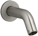 NPT Wall Mount Shower Arm and Flange in Brushed Nickel