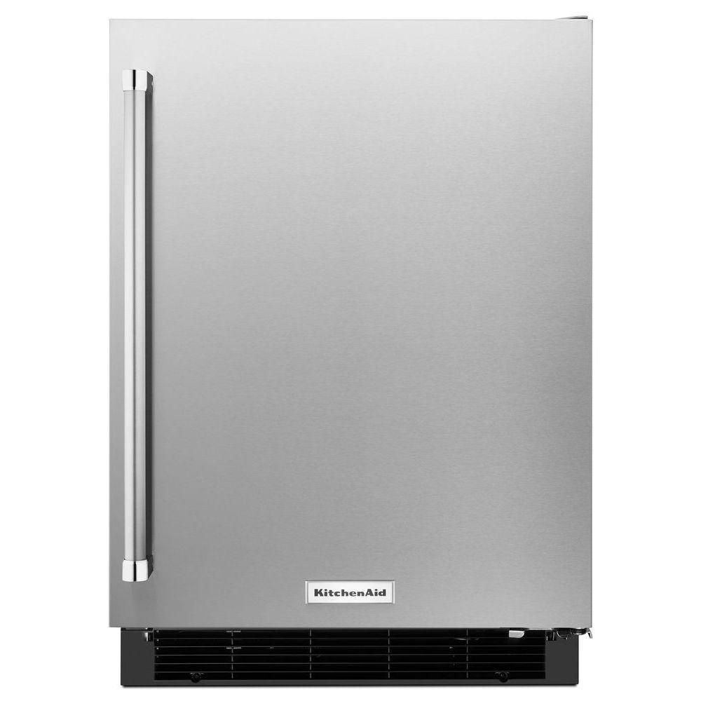 KitchenAid Stainless Steel 23-3/4 in. 4.9 cu. ft. Undercounter Refrigerator 