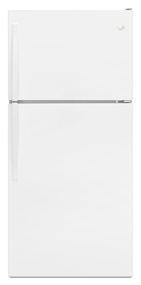 Whirlpool White 29-3/4 in. 18 cu. ft. Top Mount Freezer Refrigerator 