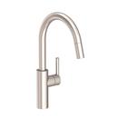 Single Handle Pull Down Kitchen Faucet in Satin Nickel - PVD