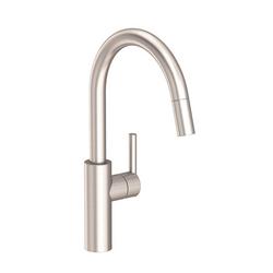 Single Handle Pull Down Kitchen Faucet in Satin Nickel - PVD