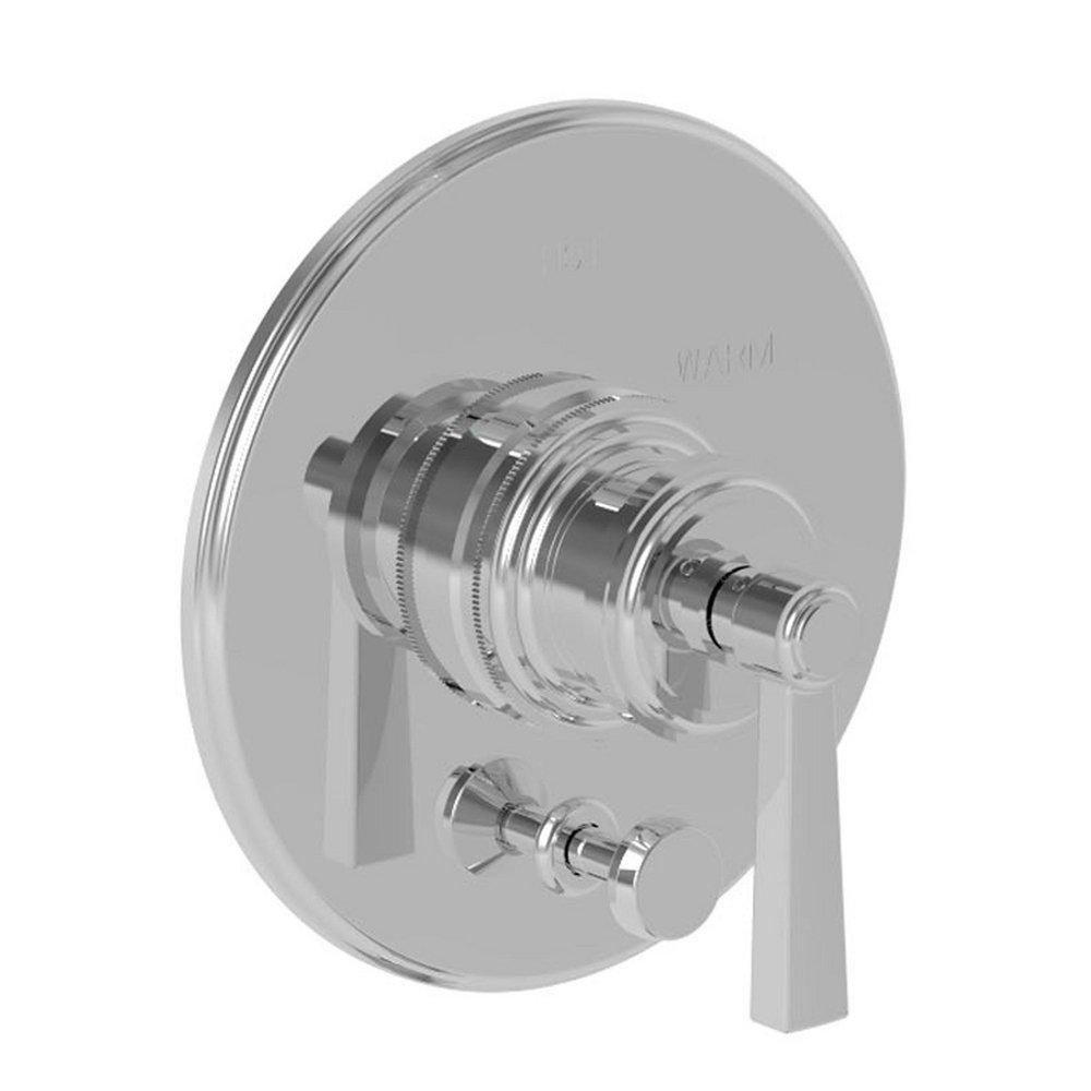 Newport Brass Polished Nickel Pressure Balance Tub and Shower Diverter Plate with Handle (Less Showerhead, Arm, and Flange) 