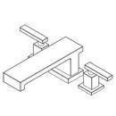 Newport Brass Satin Nickel - PVD Two Handle Roman Tub Faucet Trim Only 