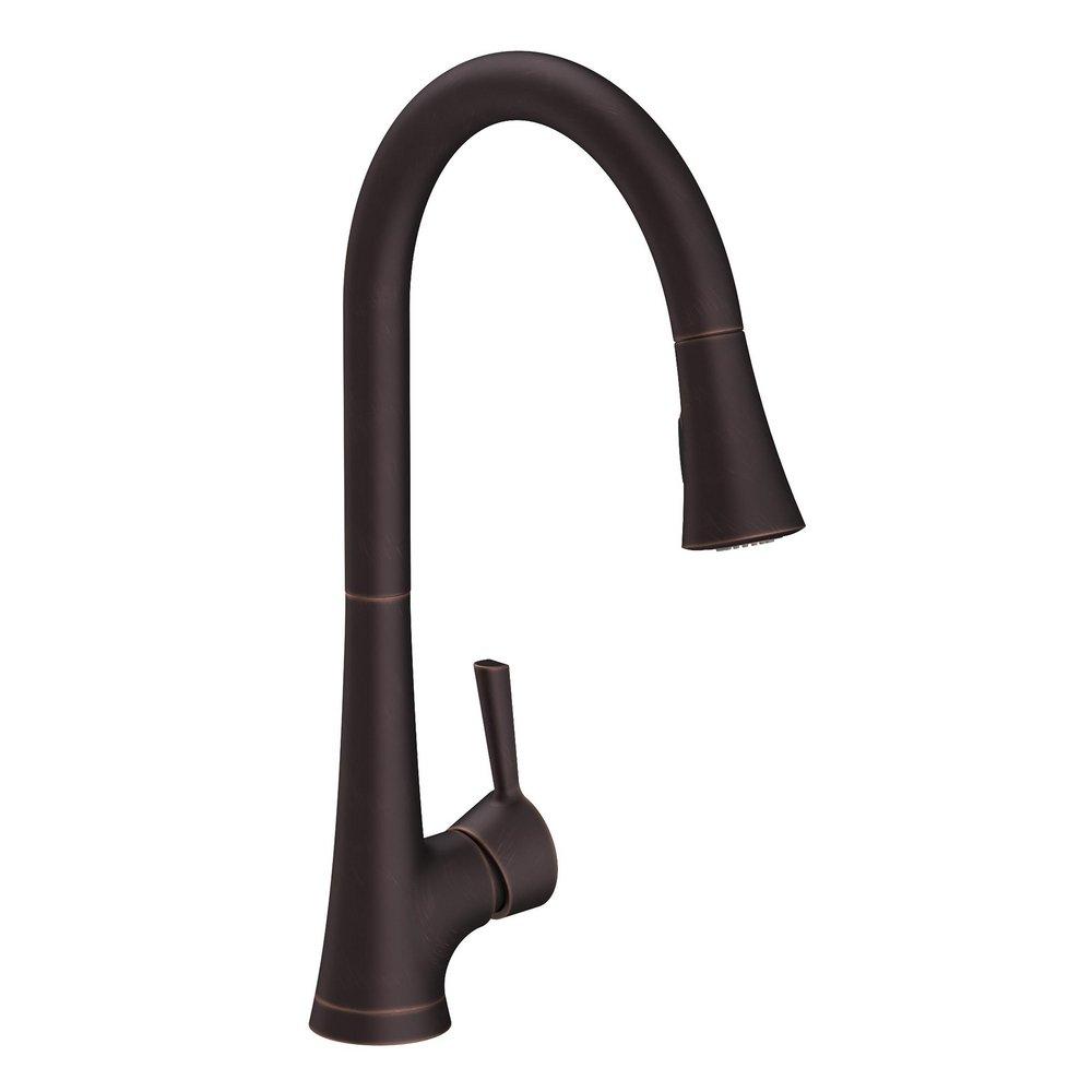 Newport Brass Venetian Bronze Single Handle Pull Down Kitchen Faucet 